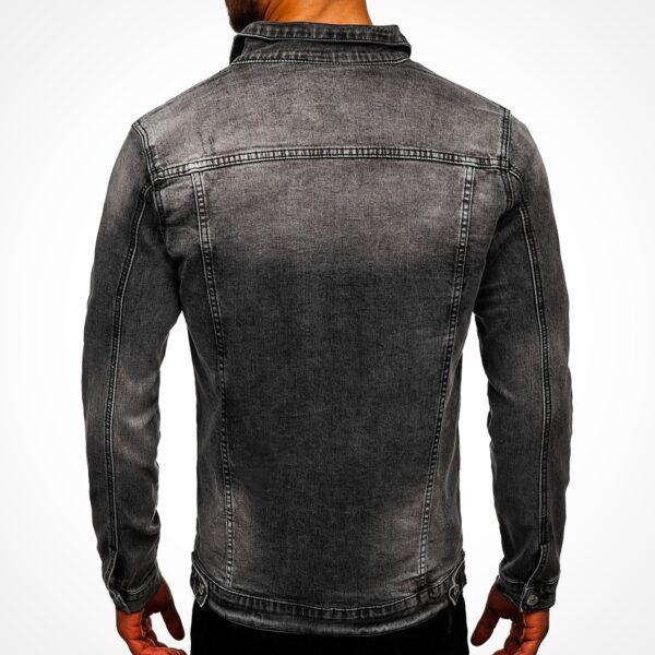 Chaqueta de Jean Gris para Hombre - Estilo urbano y moderno