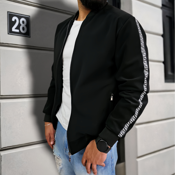 Chaqueta bomber negra para hombre