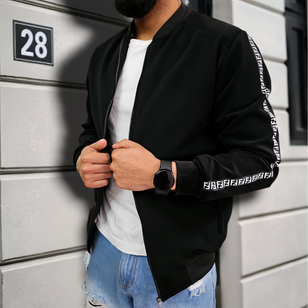 Chaqueta bomber negra para hombre