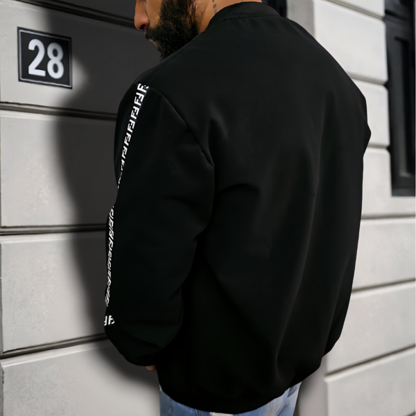 Chaqueta bomber negra para hombre