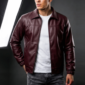 Cazadora Vino Tinto - Estilo Versátil - Perfecta para Tu Look - ¡Compra Ahora!